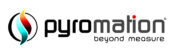Pyromation logo: a colorful flame inside a circle followed by the word 'pyromation' and the tagline 'beyond measure'.